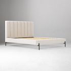 Emmett Channeled Bed - Metal Legs