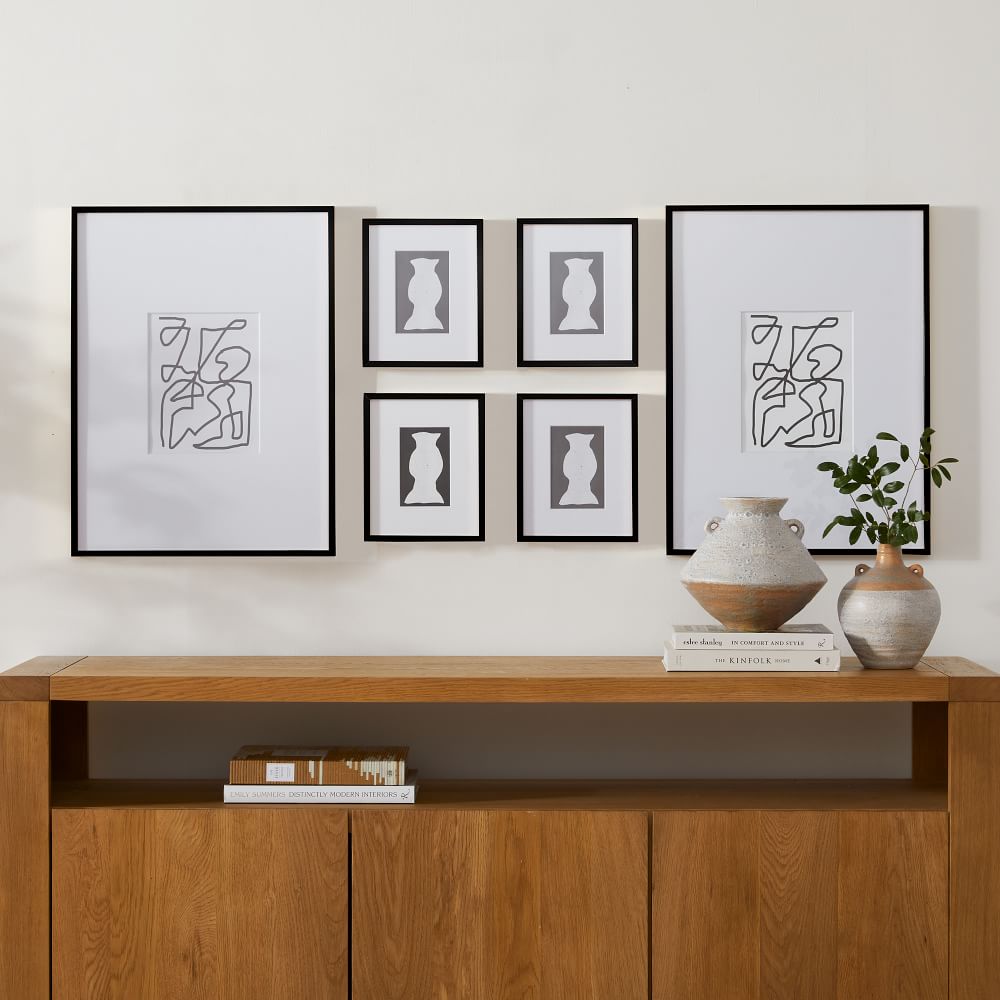The Standard Classic Gallery Frames Set (Set of 6) - Metal, Black, Set of 6
