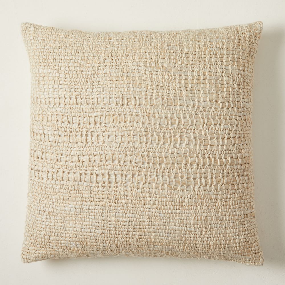 Cozy Weave Pillow Cover - 24"x24", Natural