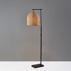 Louisa Rattan Floor Lamp (58")