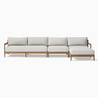 Hargrove Outdoor 3-Piece Chaise Sectional (132")