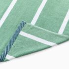 Woven Stripe Beach/Pool Towel - Peacock