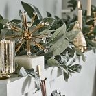 Sputnik Marble &amp; Brass Stocking Holder