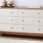 Modern Waterfall 6-Drawer Dresser (62")