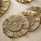 TALLO de OLIVO Fique Fringe Coasters (Set of 4)