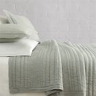 European Flax Linen Linework Quilt &amp; Shams