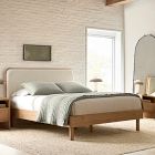Miles Wood &amp; Upholstered Bed