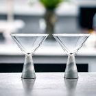 Marble &amp; Glass Martini Glasses (Set of 2)