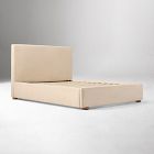 Emmett Nontufted Low Profile Bed - Wood Legs