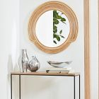 Bohemian Desert Sun Rattan Wall Mirror