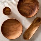 Organic Shaped Wood Serving Bowls