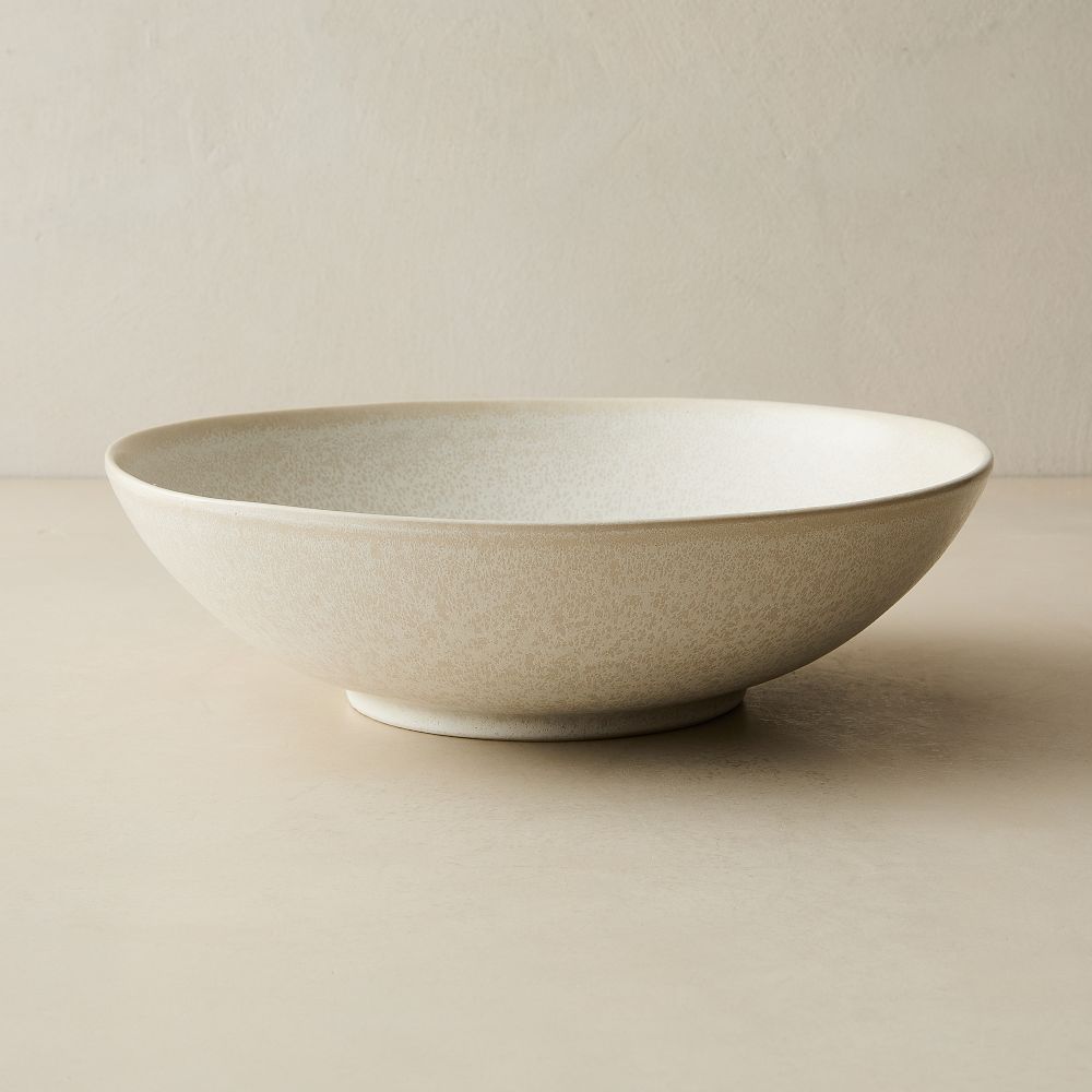 Kanto Stoneware Serving Bowls - Serve Bowl, Ceramic, Ice White
