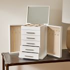 Mid-Century White Lacquer Jewelry Boxes