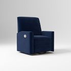 Open Box: Miso Manual Swivel Glider Recliner - Performance Distressed Velvet Ink Blue
