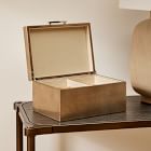 Mid-Century Champagne Lacquer Jewellery Box - Large