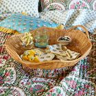 Curved Wicker Tray