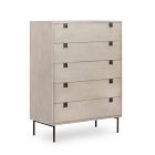 Iron &amp; Acacia 5-Drawer Dresser (36")