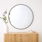 Metal Frame Oversized Round Mirror - 48"