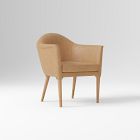 Open Box: Marlo Dining Chair - Ludlow Leather Cumin, Blonde