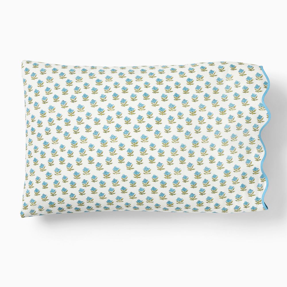 Begonia Pillowcase Set - King, Lagoon