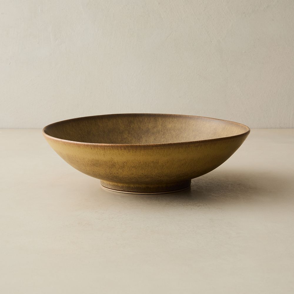 Kanto Stoneware Serving Bowls - Low Bowl, Ceramic, Cardamom