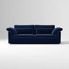 Open Box: Harmony Swoop Arm Sofa (93"), Multi Seat - Performance Velvet Midnight