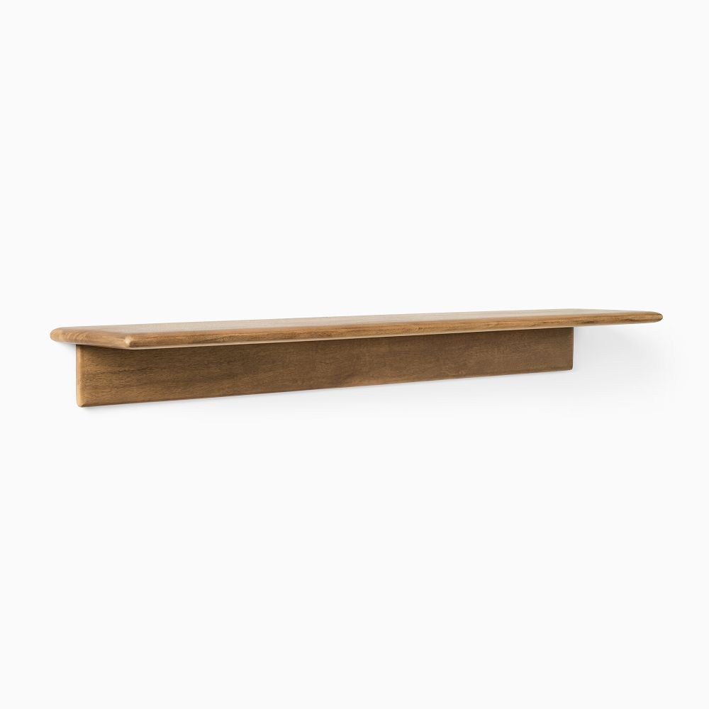 Anton Solid Wood Wall Shelves (24" – 48")