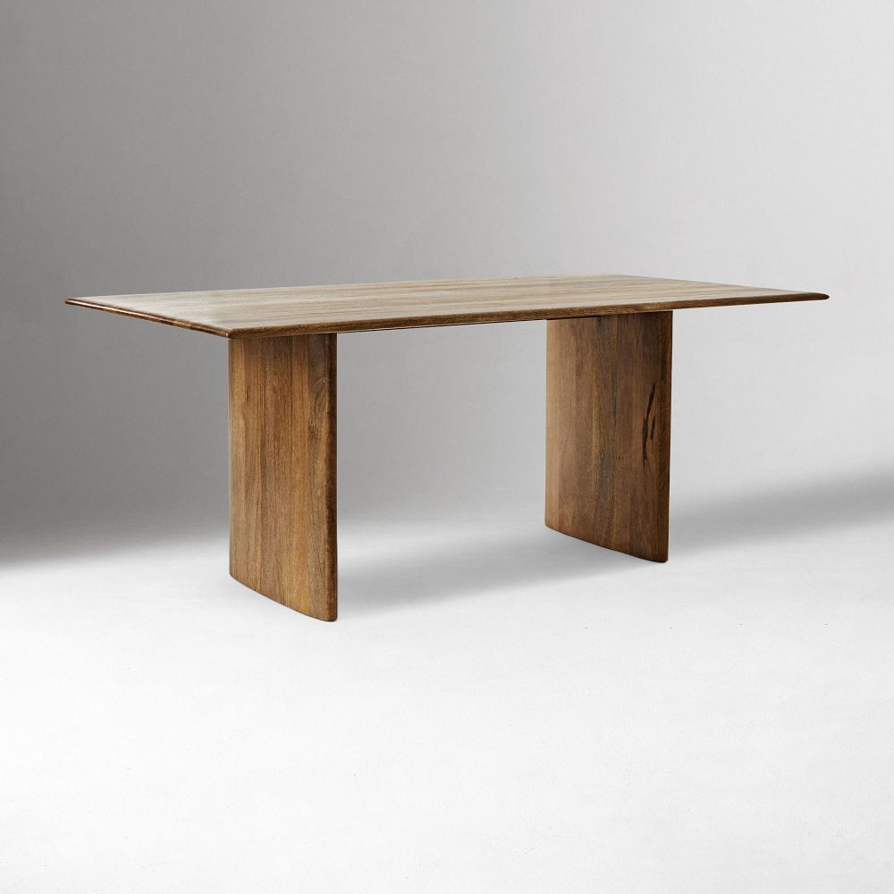 Anton Solid Wood Dining Table (72", 86", 120") - Burnt Wax