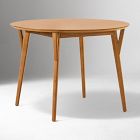 Mid-Century Round Extendable Dining Table &amp; Chairs Set