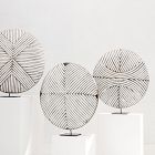 Oval Bamileke Shield on Stand - Set of 3