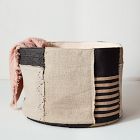 Recycled Fabric Patchwork Basket