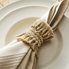TALLO de OLIVO Fique Fringe Napkin Ring