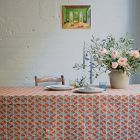 Soil to Studio Aliya Block-Printed Cotton Tablecloth