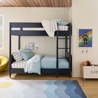 Mid-Century Twin Bunk Bed, Navy