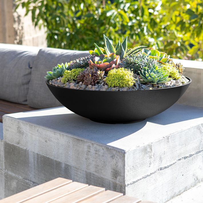 Veradek Lane Indoor/Outdoor Bowl Planter | West Elm