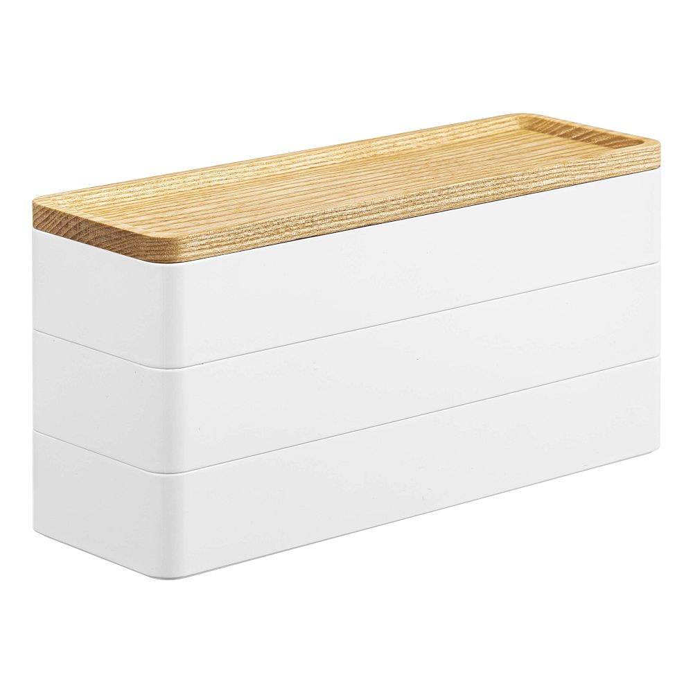 Yamazaki Stacking Accessories Case - White