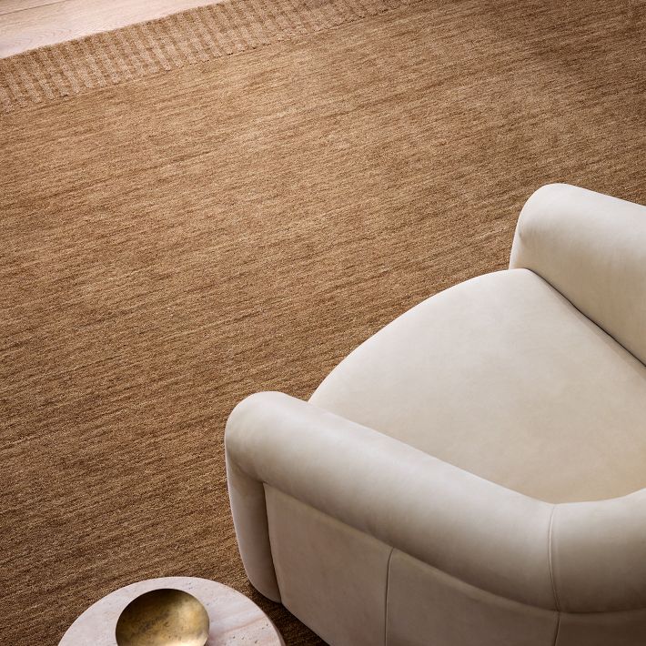 WTWオーハイ ラグ OJAI RUG 140cm×200cm Ojai Rug - Handwoven 100% Wool Solid Color | West Elm