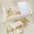 Coco Village Wooden Art &amp; Sensory Table w/ Stools