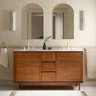 Parquet Double Bathroom Vanity (60")