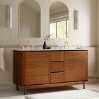 Parquet Double Bathroom Vanity (60")