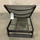 Open Box: Portside Aluminum Outdoor Chaise Lounge - Gray Fabric, Dark Bronze Frame