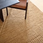 Jute Boucle Stripe Border Rug