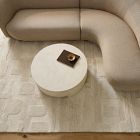 Rounded Shapes Shag Wool Rug