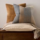 Wool Two-Tone Pillow Cover &amp; Throw Set
