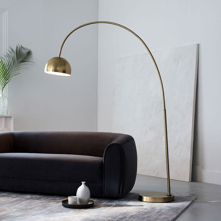 Overarching Metal Shade Floor Lamp | West Elm