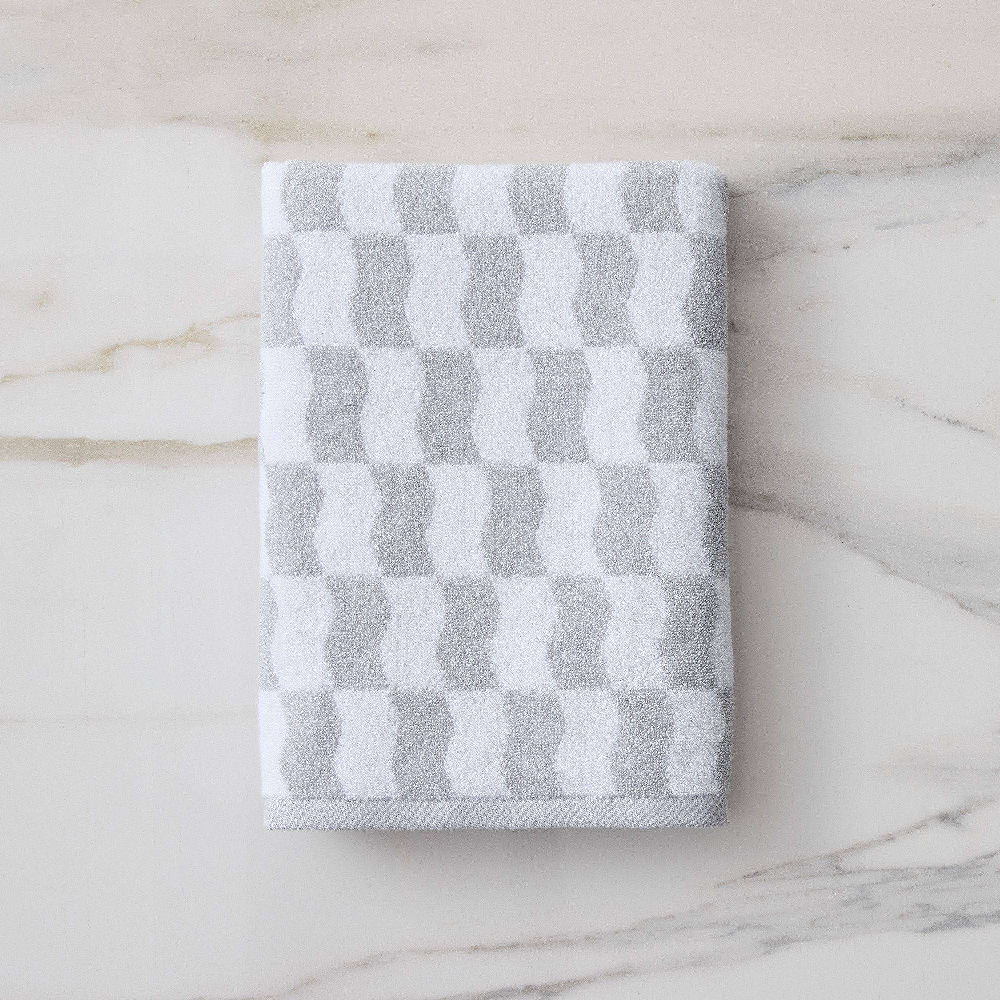 Wavy Blocks Towels - All Colors