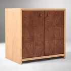Kyran Wood &amp; Burl Bar Cabinet (31")