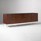 Open Box: Broome Lacquer & Burl Media Console (72") - Rojo Marron, Chrome