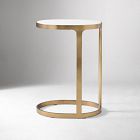 Elwell Marble C-Side Table (15")