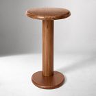 Cannellini Solid Wood C-Side Table (19")